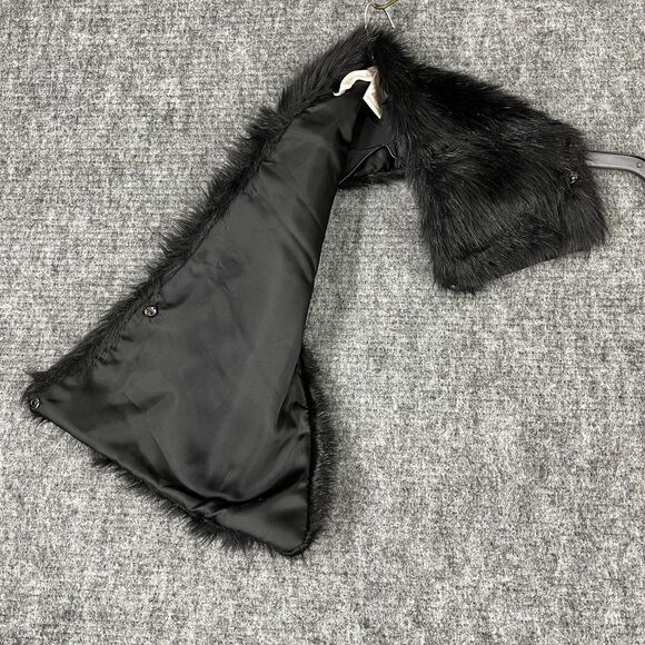 Soft Surroundings Neck Warmer Womens Black Faux Fur Designer Winter Wear‎ Luxary - Picture 2 of 9